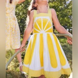 Mini Boden Lemon Embellished Dress